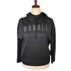 NOBULL Graphic Logo Hoodie sweatshirt Black Size Small